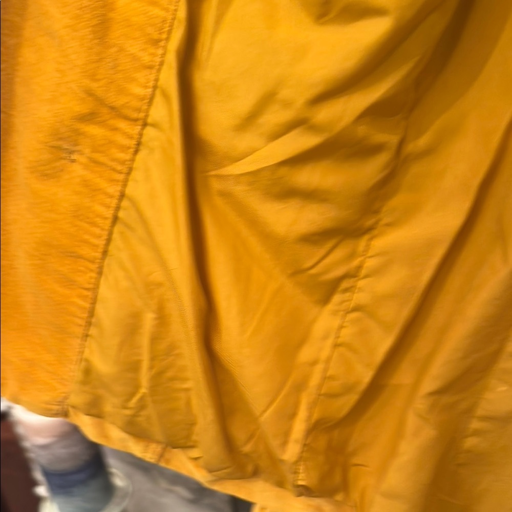 Mossimo Supply Co Yellow Corduroy Peacoat with Wide Lapel - Picture 10 of 10